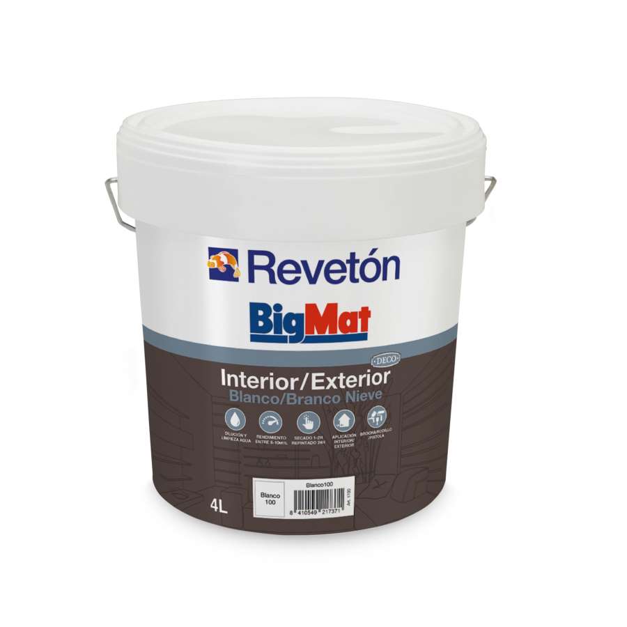 Pintura blanca interior / exterior 4L